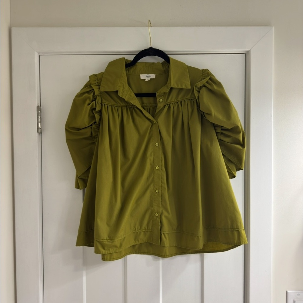 Entro Olive Green Blouse